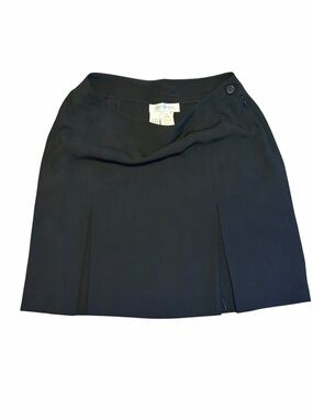 Jones New York Black Mini Skirt with Front Pleats Size 14 Women’s